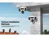 ICsee HD Night Vision Waterproof Wireless Multi-Lens CCTV Monitor with Three Screens
