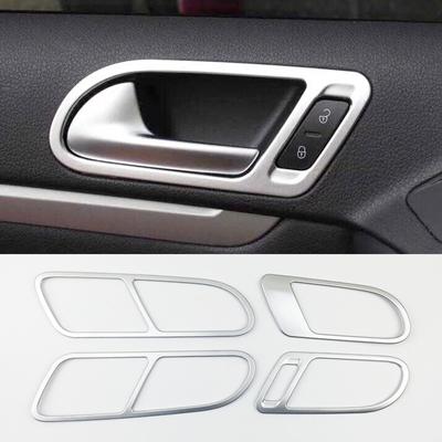 ABS Chrome For Tiguan 2009 2010 2011 2012 2013 2014 2015 Αξεσουάρ Auto Inner Door Bowl Διακόσμηση Κάλυμμα Περιποίηση αυτοκινήτου