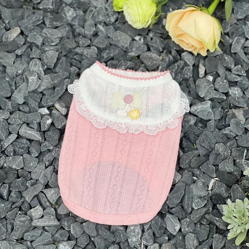 

Cat Puppy Small Dog Vest Summer Pet Clothes for Chihuahua Yorkshire Terrier Clothing Pomeranian Shih Tzu Maltese Poodle Costume 3XL розовый