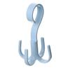 Four-claw Hook, Multi-functional and Rotatable, Scarf and Bag Storage Rack, Non-drilling Plastic Hook, Thickened Coat and Hat Hook