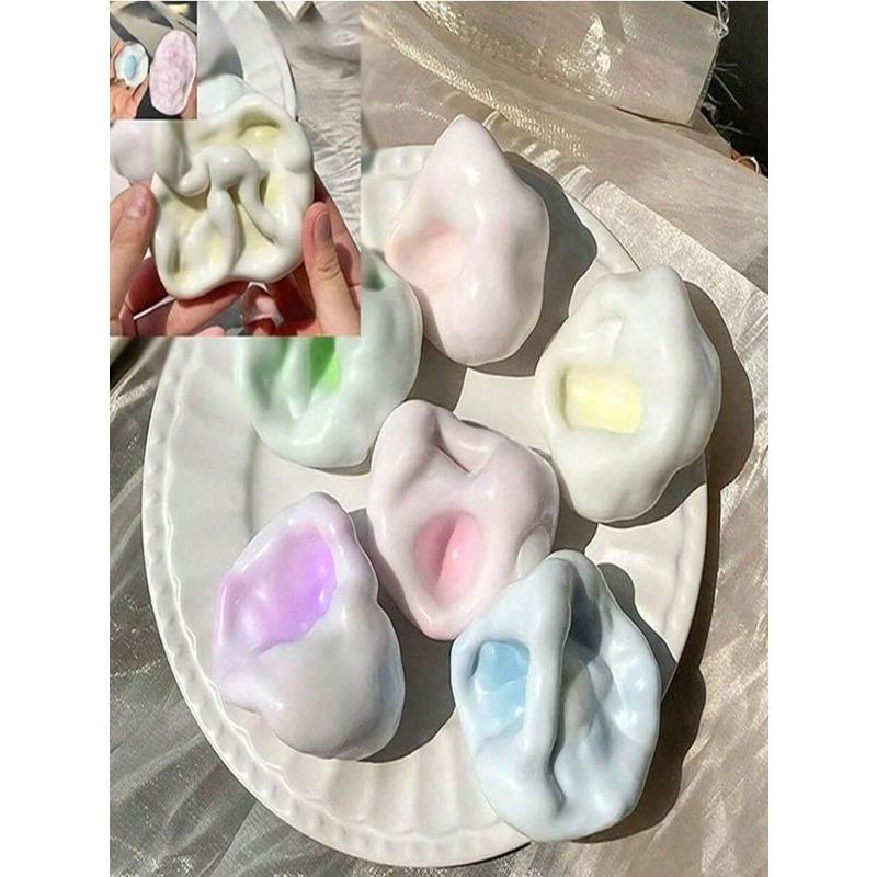 Squeeze-And-Release Sticky Mochi Fidget Toy, Soft Stress Relief, Squeezable Stress Ball