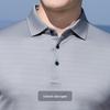Antonio Men's Acetate & Silk Blend Striped Polo Shirt