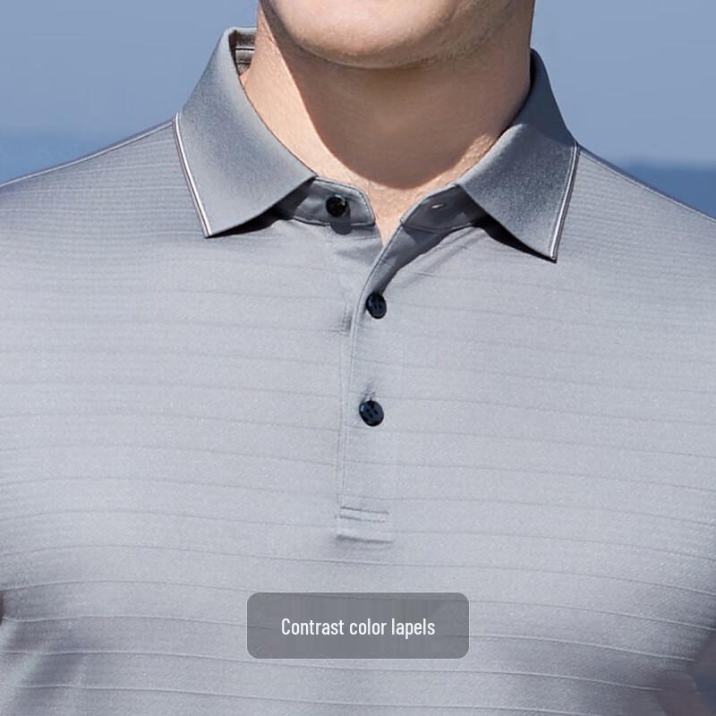 Antonio Men's Acetate & Silk Blend Striped Polo Shirt