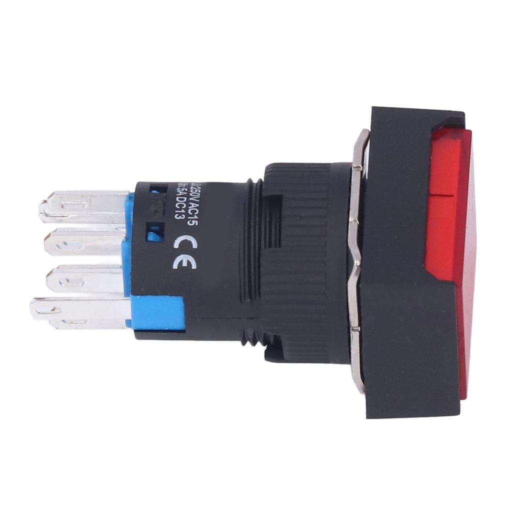 25Pcs Push Button ABS Brass Self Locking es with Light 16mm 12V