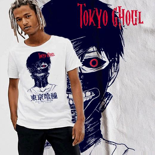 

Anime T-Shirt Japanese Cyberpunk Neo Tokyo Ghoul Mask transform tee S-2XL L