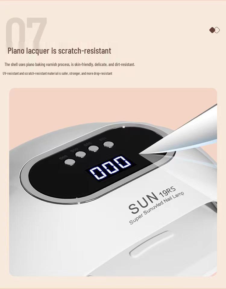5-Second Quick Dry LED Nail Gel Lamp for Home & Salon Use