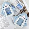 Cute Shark Plush Card Holder: Idol Photo Protector & Stuffed Toy Pendant