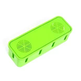 Power Strip Cord Socket Storage Boxes Cable Manager Heat Emission Hole Container Dustproof Safety Socket Outlet Board Case зелёный