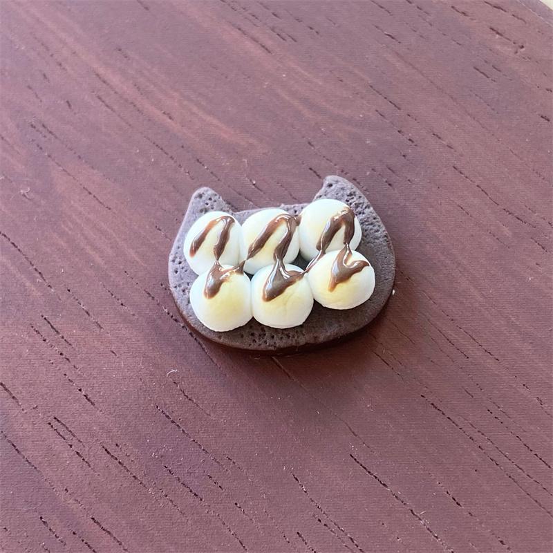 

1 шт. Кукольный домик миниатюрная еда имитация кошки шоколад фрукты сладкая вата хлеб тост модель для кукольных аксессуаров