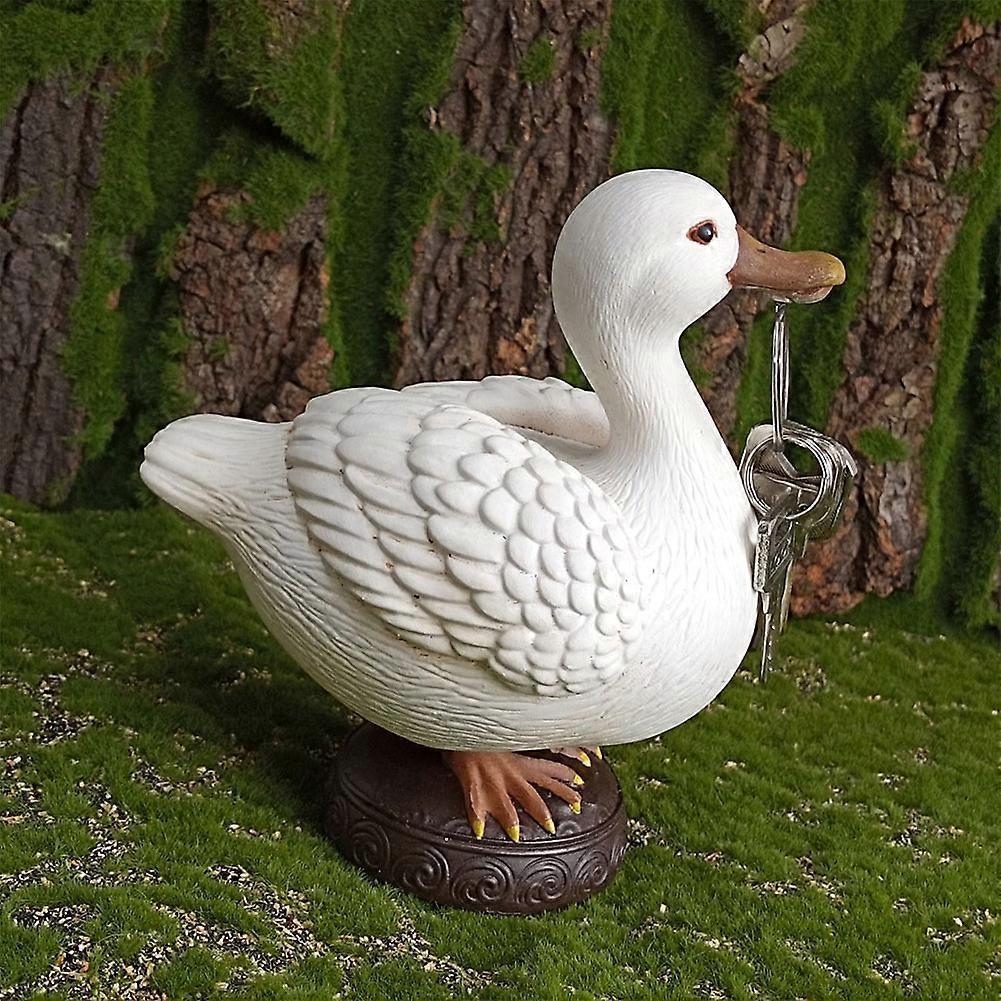 Magnetic Duck Key Holder, Cute Resin Duck Statue for Key Hanger, Home Dcor Housewarming Gifts