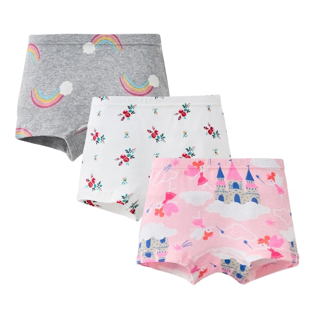 Girls' 100% Cotton Boxer Briefs - Toddler and Baby Underwear