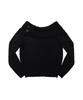 Aejeuon Kira Off-Shoulder Knit / Black
