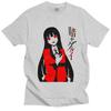 Kakegurui Yumeko Jabami Shirt Herren Baumwolle Manga und animiertes T-Shirt TV-Serie Tee Kurzarm Lässiges T-Shirt Kleidung Geschenk