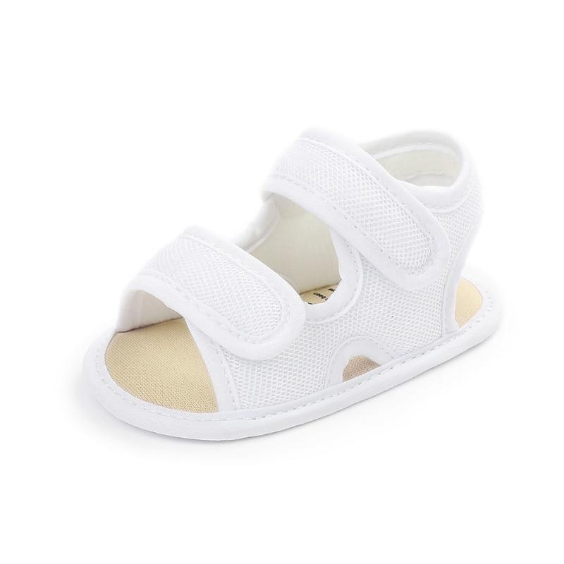 Baby Boys Girls Soild Summer Breathable Anti-Slip Shoes Sandals Toddler Soft Soled Shoes 0-18 Monthes