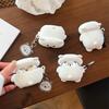 Selbstironischer Bär für Airpods 4 Apple Bluetooth Drahtlos-Headset-Hülle 1/2/3 Generation Pro2 Silikon Niedlich