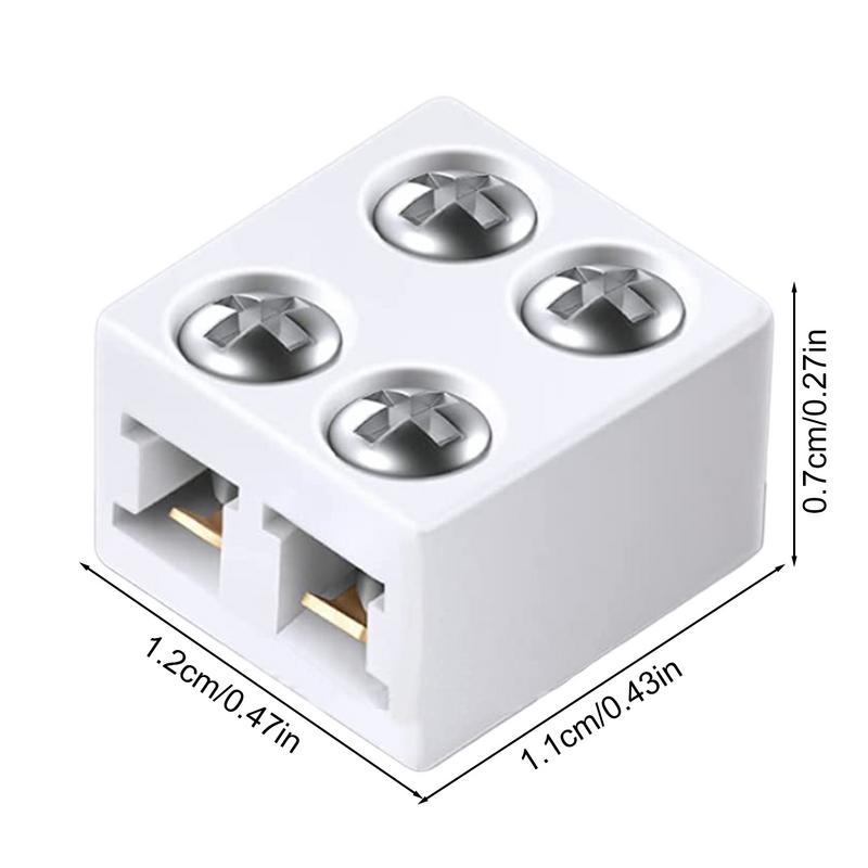 LED Light Adapter Connector Sturdy LED Connector 8mm User-Friendly LED Light Connectors Versatile LED Strip Light Connectors &
