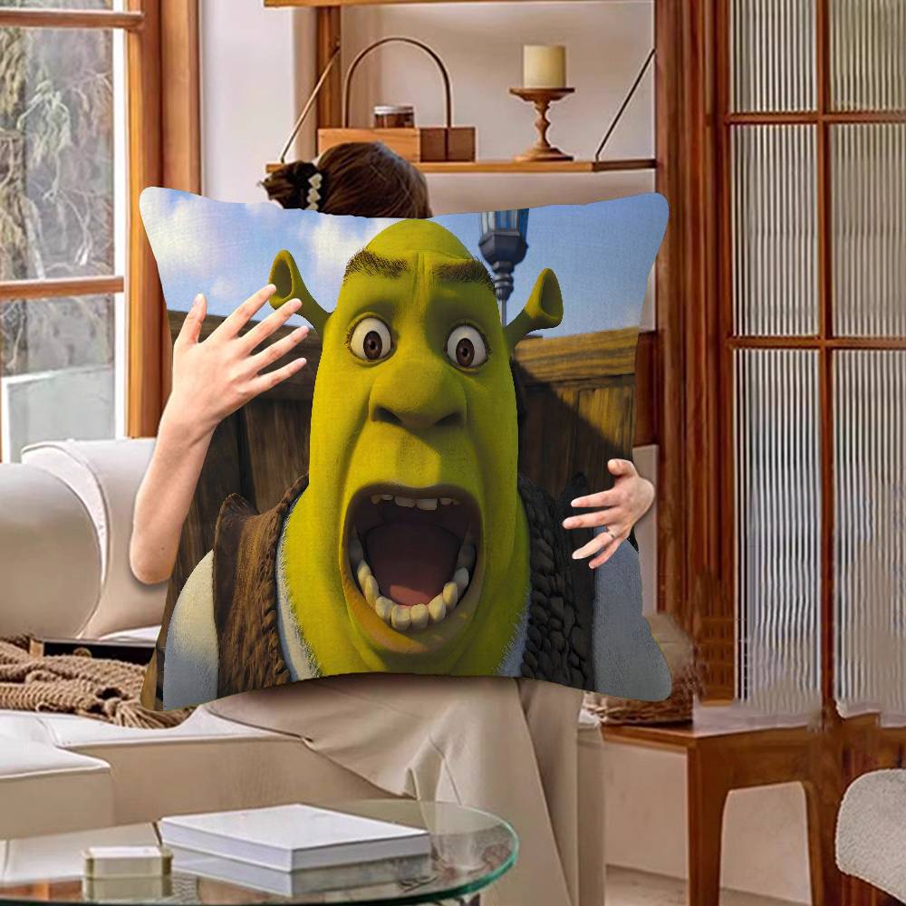 S-Shrek 2 Movie Classic Movie Pillow Gift Home Office Decoration Bedroom Sofa Car Cushion Cover Case 45x45