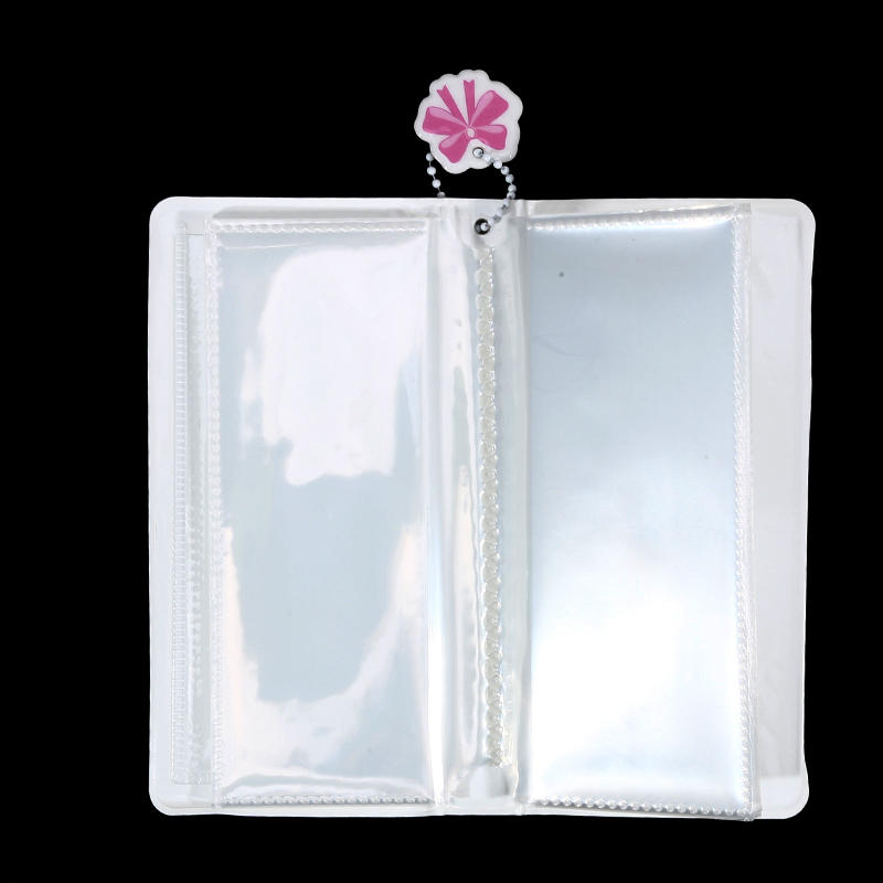 Elegant Photocard Binder Card Album With 4 Compartments Bowknot Pocket Small Cute Photo Album For Fans Boys Girls For Collecting And Organizing Cards