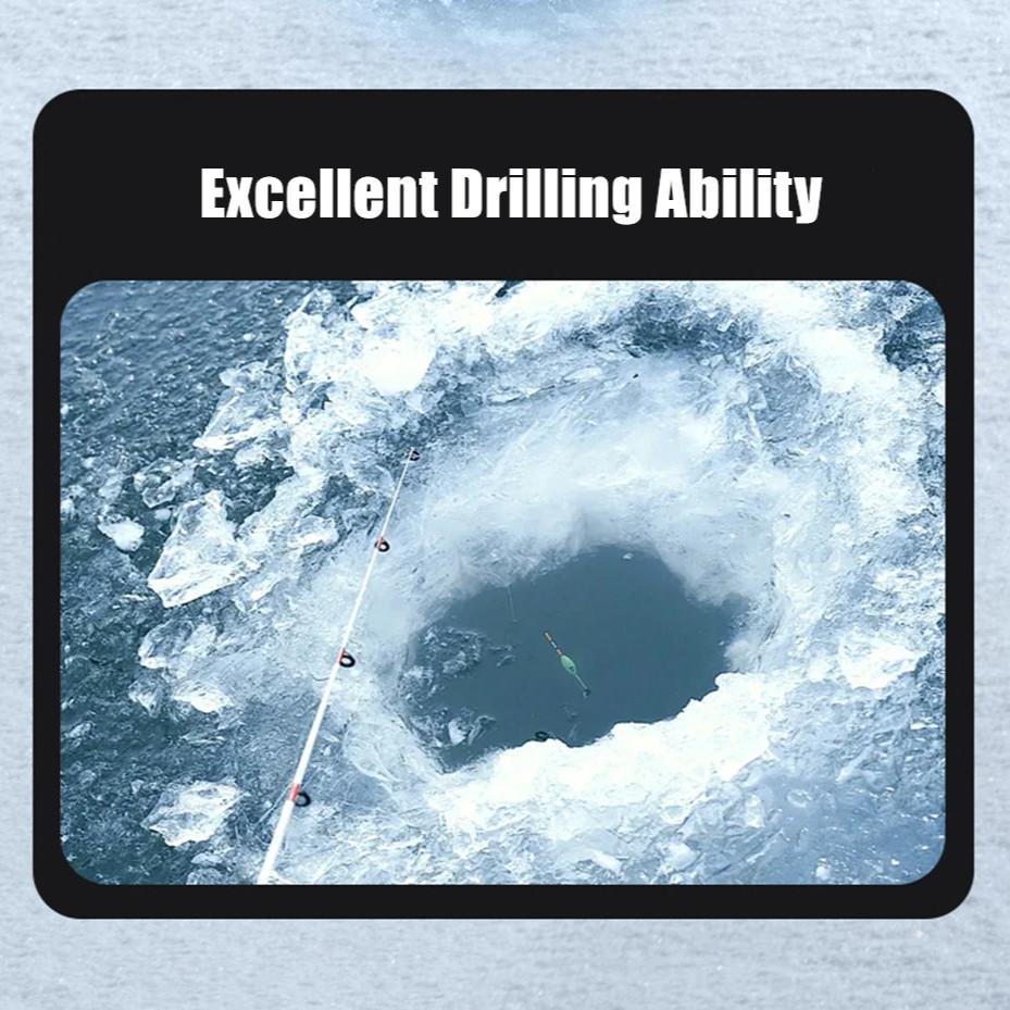 Electric Alloy Ground Drill Winter Drilling Ice Farm Planting Boreholes Power Tool High Power Brushless Cordless Ground Drill