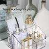 Acrylic Ripple Luxury Cosmetics Organizer - Large Capacity Storage for Lipstick & Skincare