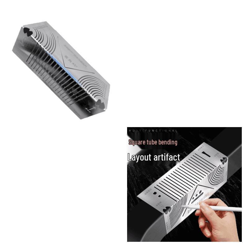 Square Steel 90° Corner Marking Ruler - Multi-Functional Right Angle Layout Tool