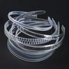 3pcs 8/18/25mm Transparent Hairbands Hair Hoop Non Slip Toothed Minimalist Korean Hairband Hair Clip DIY Clear Plastic Headbands