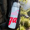 1PC Galentine's Gang Pink Text 750ml Color Plastic Sports Water Bottle Leakproof Flip Straw Lid Suitable for Sports Office Home Use