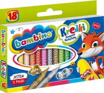 Kredki Świecowe Bambino 18 Kol.  0201 A'8 0201
