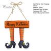 Eye-catching Halloween Decoration Pumpkin Door Hanging Decor, Spooky Festive Wall Ornament for Party Pendant Scene, Front Entryway Decoration,
