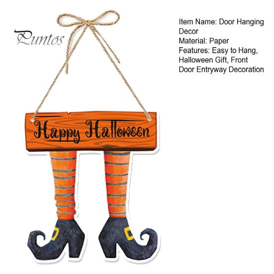 Eye-catching Halloween Decoration Pumpkin Door Hanging Decor, Spooky Festive Wall Ornament for Party Pendant Scene, Front Entryway Decoration,