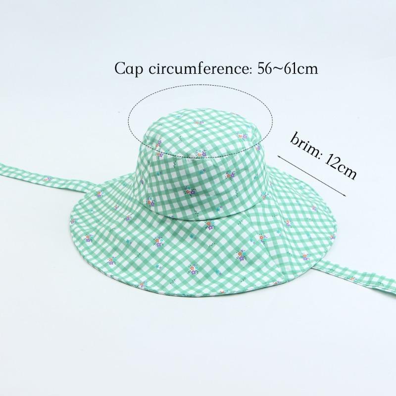 Summer Girl Fresh Mint Mambo Outdoor Sun Hat Concave Shape Big Brim Sweet Girl Cute Age-reducing Sun Protection Hat