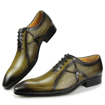 Módní pánské formální kožené Oxford boty v britském stylu, špičatá špička, pánská kožená obuv, Business & Svatba, boty k obleku pro svatby, do kanceláře