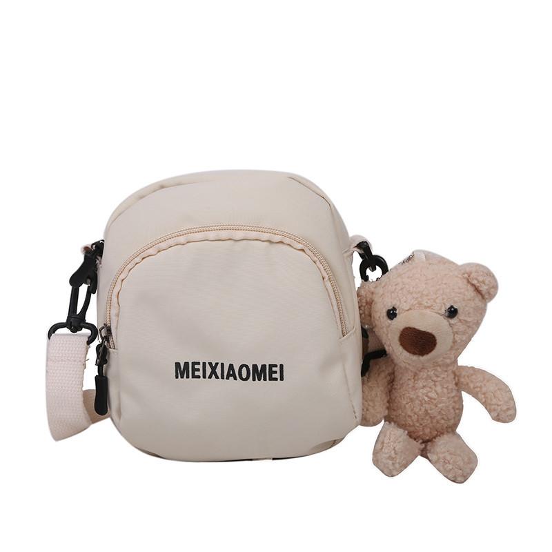 New Women's Small Square Shoulder Bag Simple Student Girls Canvas Messenger Bags Casual Female Phe Pouch Purse Handbags