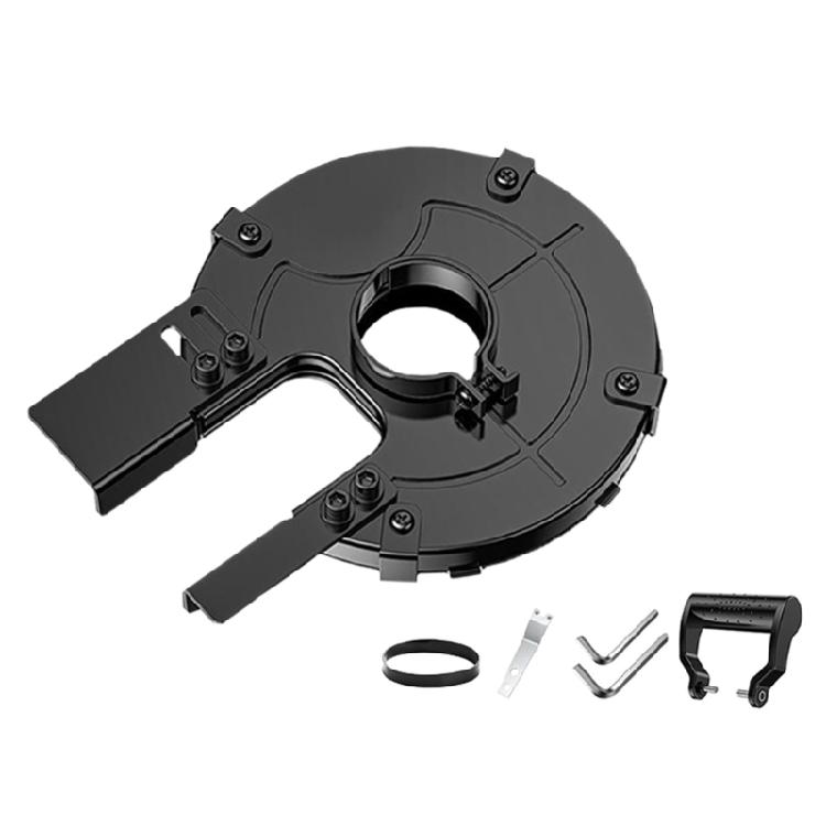 

Angled Grinder Dust Collector Shroud Attachment for Spark Less Burr Less Cutting in Professional Metalworking Setting 1