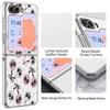 Skull Skeleton Pattern Case For Samsung Galaxy Z FlIP 7 FE 6 5 Plating PC+PU Leather Hybrid Folding Cover For Samsung Z Flip7 Flip6 Flip5
