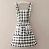 New Cotton Princess Aprons Household Cleaning Apron For Women Girs Lace Plaid 2-Layer Bib