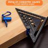 Hex Stair Gauge Non Slip Aluminum Alloy Stair Gauge Stair Rafter Gauge Clamp  Woodworking