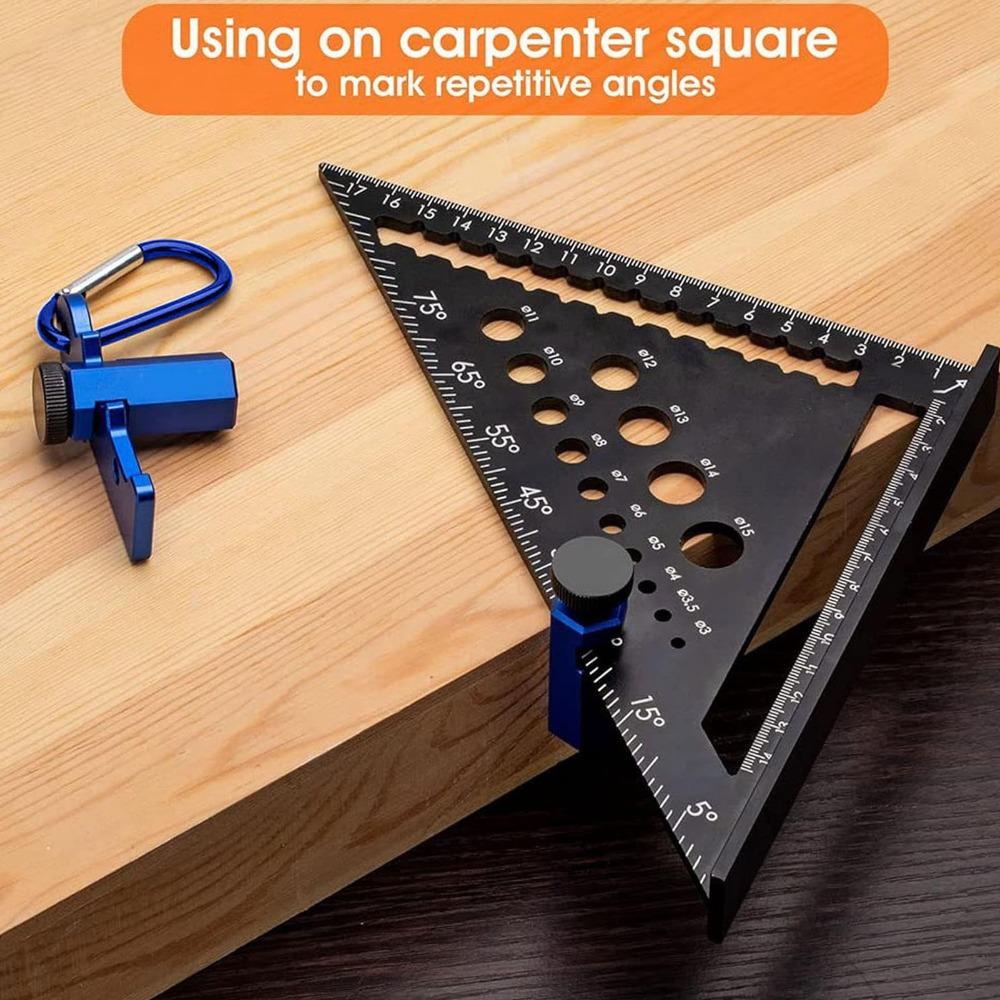 Hex Stair Gauge Non Slip Aluminum Alloy Stair Gauge Stair Rafter Gauge Clamp  Woodworking