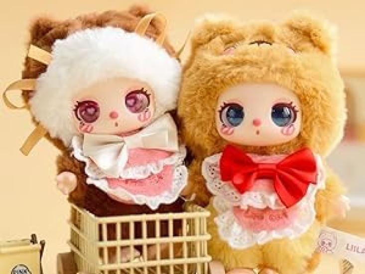TRRCEPOS 4-е издание Плюшевый брелок Официальный брелок Lovebu Слепой бокс Кукла-маскот в стиле аниме, Идеальный подарок Полиэстер и ПВХ 8 видов (1