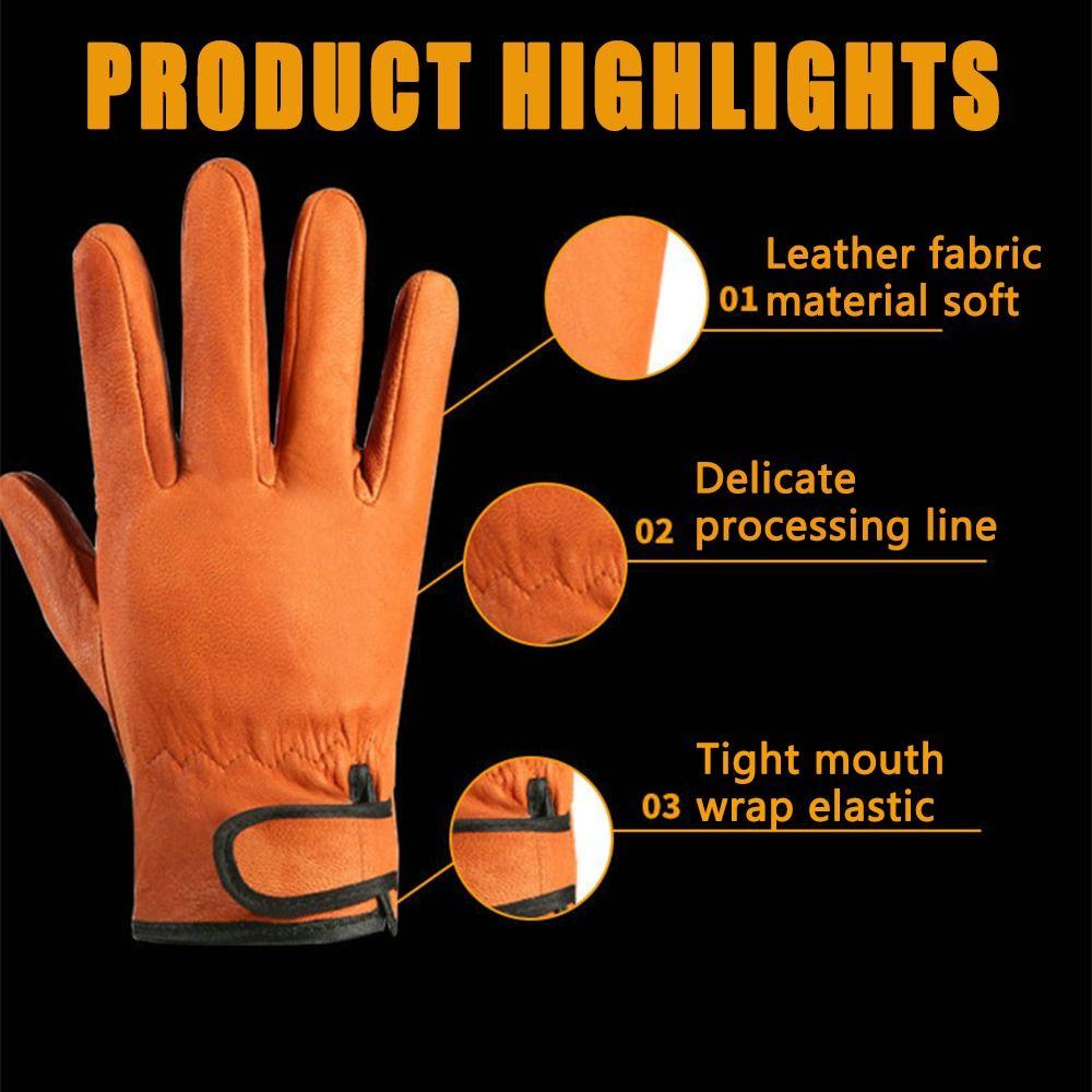 Comfortable Gardening Safety Gloves Flexible Driving Gloves Leather Working Gloves  Farms