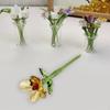 Mini Glass Flower Artificial Crafts Decorative Ornament Decoration for Mom Wife Mother's Day