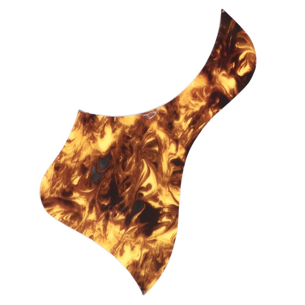 Guitar Pickguard Turtle Shell Color Self Adhesive PVC 41 Inch Acoustic Guitar Scratch Plate for Protection Bird Shape