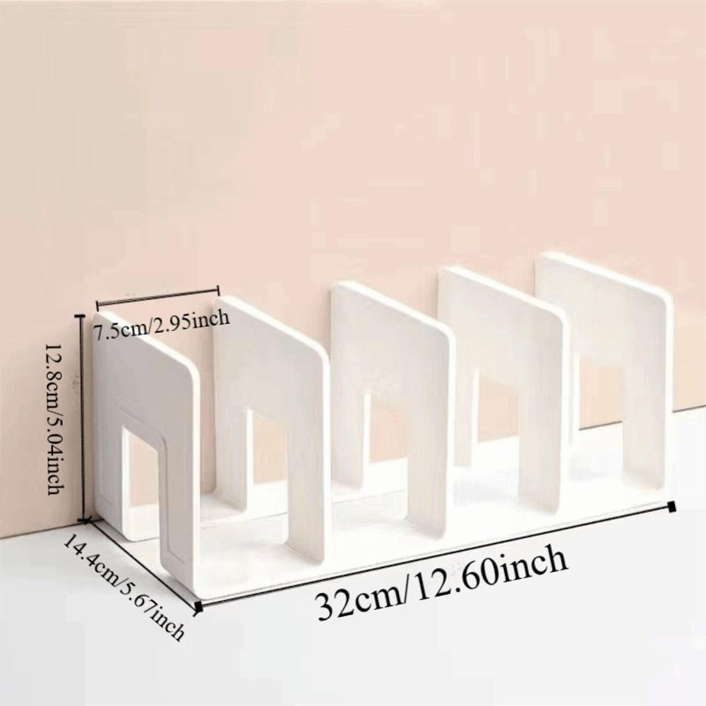4 Grids Design Bag Storage Shelf Divider Clear Acrylic Purse Display Stand  Office Stationery