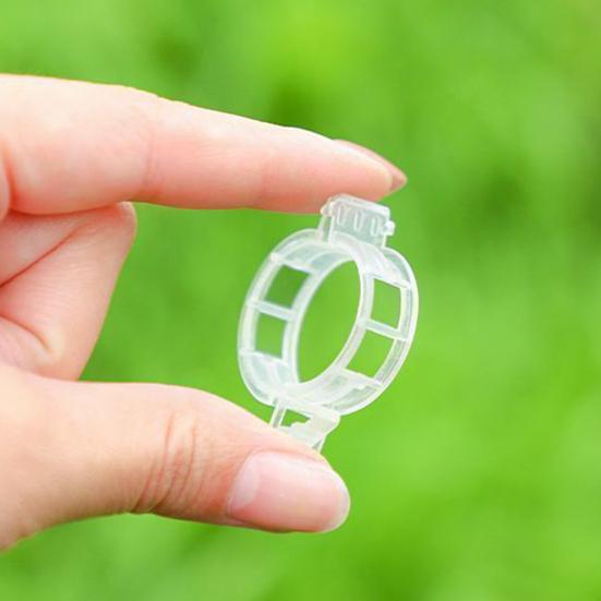100/200/300/400/500Pcs Garden Plant Support Clips Grape Tomato Ties Vegetable Vine Stem Fixing Clip Cucumber Flower Squash Vine