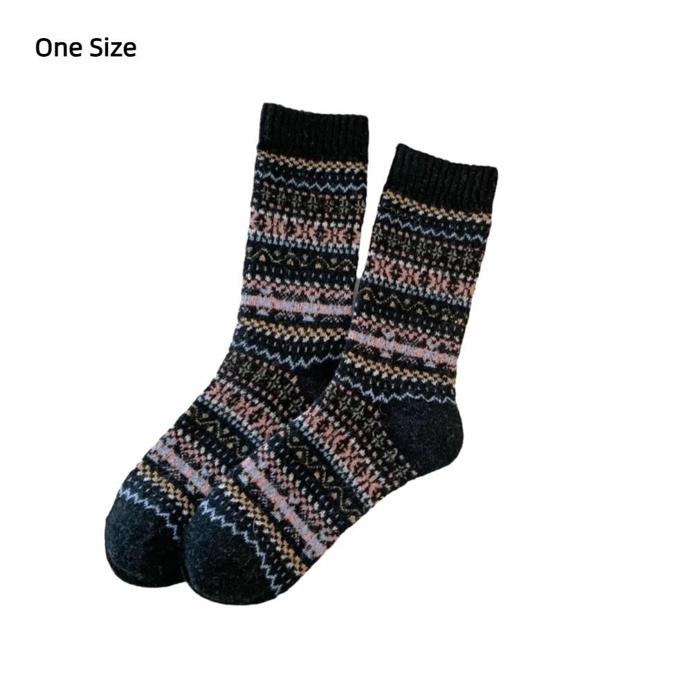 Elastic Warm Socks National Style Winter Socks Fashion Women's Sock  Autumn Winter