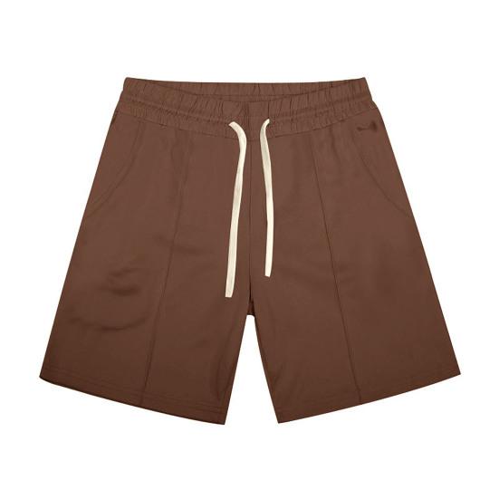 Men Shorts Elastic Waistband Drawstring Design Summer Sport Pants with Pockets Quick Drying