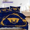 Pumas UNAM Pattern Bedding Quilt Set Quilt Cover Pillowcase Home Decoration Birthday Gift (1 * duvet cover + 2 * pillowcase, without core)