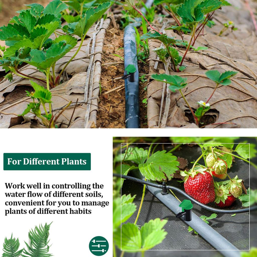 30 Pieces 16L Irrigation Drip Emitter Garden Flag Irrigation Dripper, Trees and Shrubs.