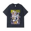 275 GSM Washed T-shirts 100% Cotton One Piece V64 Luffy Lucci Print Unisex Heavy Cotton T Shirt