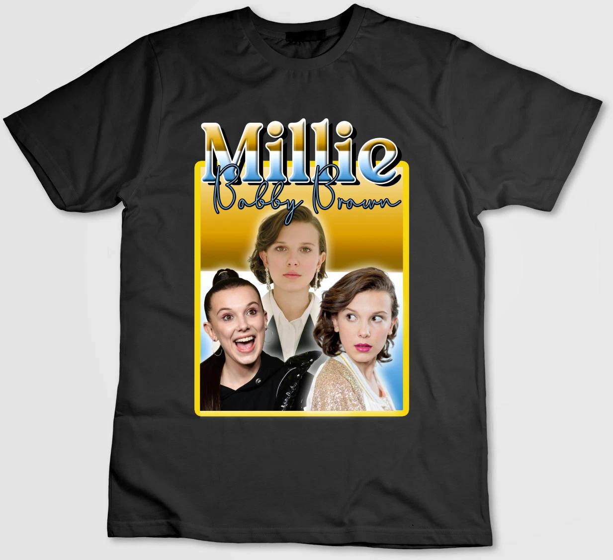 Millie Bobby Brown, Eleven, Short Sleeve T Shirt Men G800 XXL